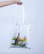 Tote Bag With Beautiful kangaroo Art Print - Image 3
